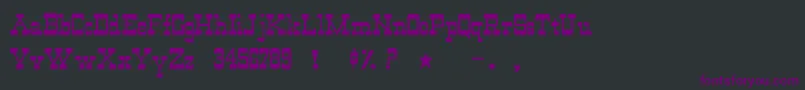 fuente OldewestNormal – Fuentes Moradas Sobre Fondo Negro