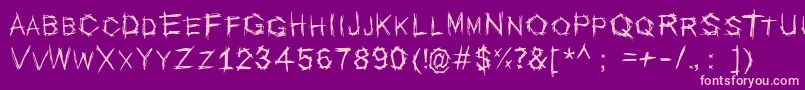 Escopo Font – Pink Fonts on Purple Background