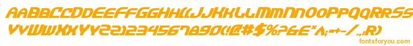 JannisariesBoldItalic Font – Orange Fonts on White Background