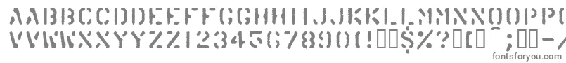 フォントKarton – 白い背景に灰色の文字