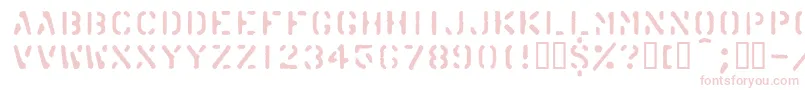 Czcionka Karton – różowe czcionki