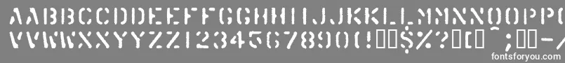フォントKarton – 灰色の背景に白い文字