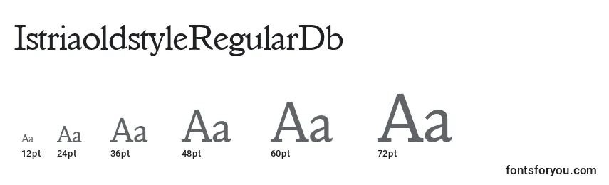 IstriaoldstyleRegularDb Font Sizes