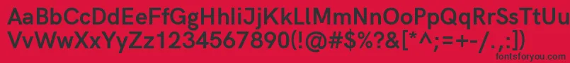 HkgroteskBold Font – Black Fonts on Red Background