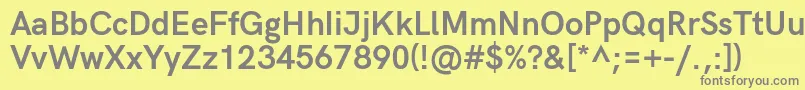 HkgroteskBold Font – Gray Fonts on Yellow Background