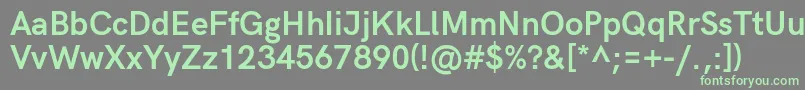 HkgroteskBold-fontti – vihreät fontit harmaalla taustalla