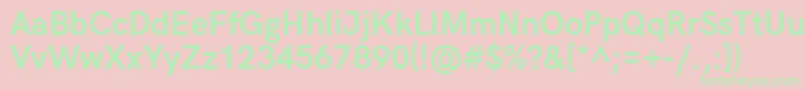 HkgroteskBold Font – Green Fonts on Pink Background