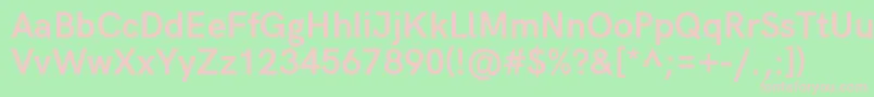 fuente HkgroteskBold – Fuentes Rosadas Sobre Fondo Verde