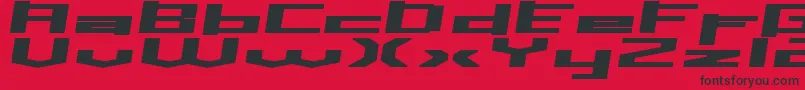 Inavs Font – Black Fonts on Red Background