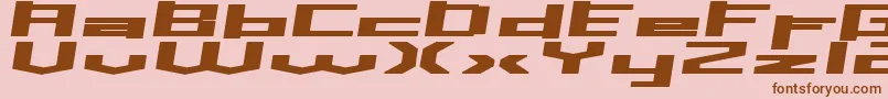 Inavs Font – Brown Fonts on Pink Background