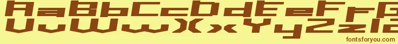 Inavs Font – Brown Fonts on Yellow Background