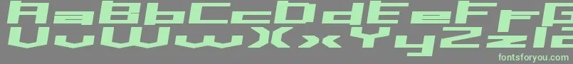 Шрифт Inavs – зелёные шрифты на сером фоне