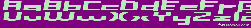 Inavs Font – Green Fonts on Purple Background