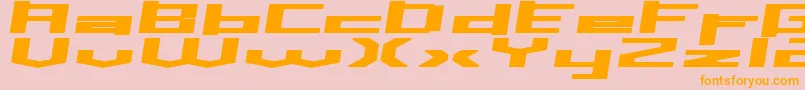 Inavs Font – Orange Fonts on Pink Background