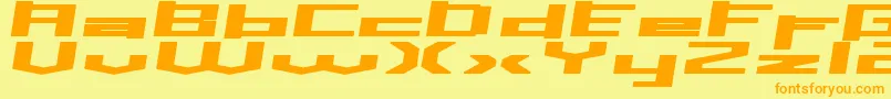 Inavs Font – Orange Fonts on Yellow Background