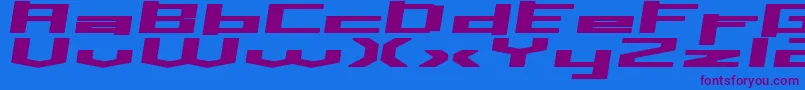 Inavs Font – Purple Fonts on Blue Background