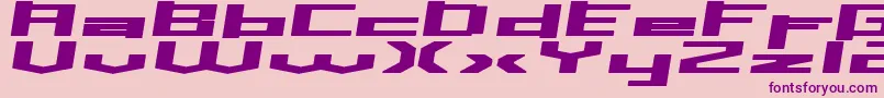 Inavs Font – Purple Fonts on Pink Background