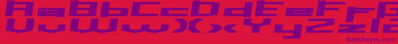 Inavs Font – Purple Fonts on Red Background