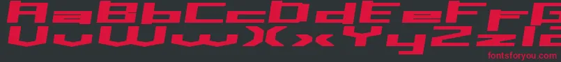 Inavs Font – Red Fonts on Black Background