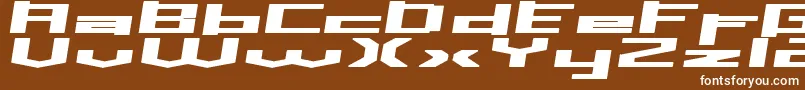 Inavs Font – White Fonts on Brown Background