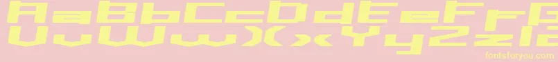 Inavs Font – Yellow Fonts on Pink Background