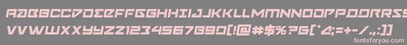 Navycadetsemital Font – Pink Fonts on Gray Background