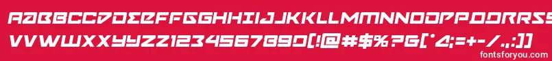 Navycadetsemital Font – White Fonts on Red Background