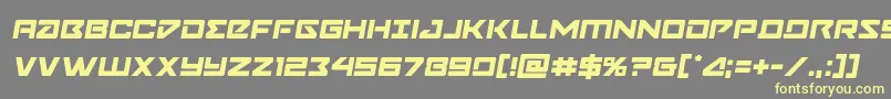 Navycadetsemital-fontti – keltaiset fontit harmaalla taustalla