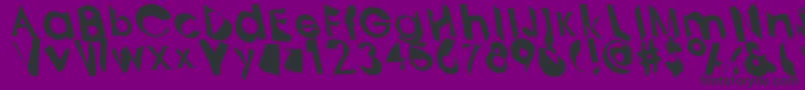 Analytik Font – Black Fonts on Purple Background