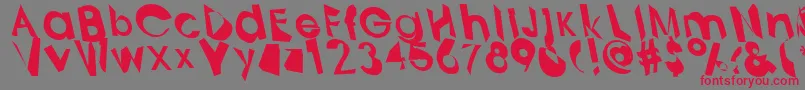 Analytik Font – Red Fonts on Gray Background