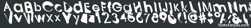 Analytik Font – White Fonts on Black Background