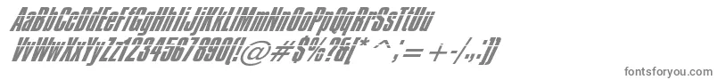 Шрифт Impossible050 – серые шрифты на белом фоне