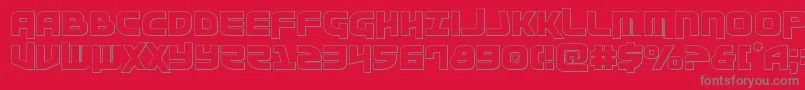 Moltorsout Font – Gray Fonts on Red Background