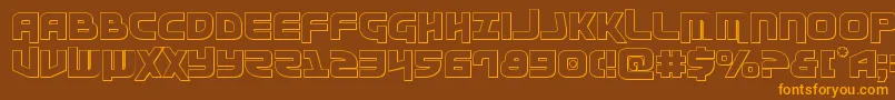 Подробнее о шрифте Moltorsout Шрифт Moltorsout – оранжевые шрифты на коричневом фоне