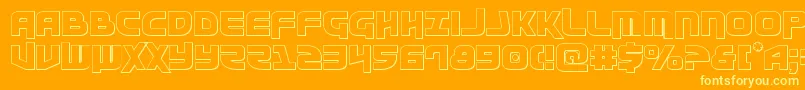 Moltorsout Font – Yellow Fonts on Orange Background