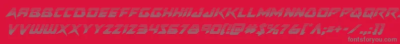 Skirmishergradital Font – Gray Fonts on Red Background