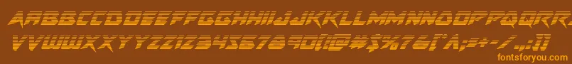 More about Skirmishergradital Font Skirmishergradital Font – Orange Fonts on Brown Background