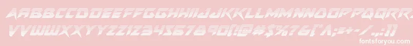Skirmishergradital Font – White Fonts on Pink Background