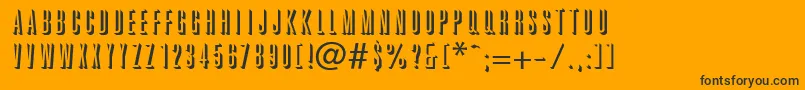 GraphikShadow Font – Black Fonts on Orange Background