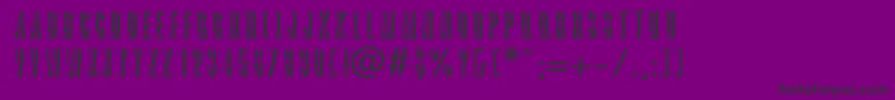 GraphikShadow Font – Black Fonts on Purple Background