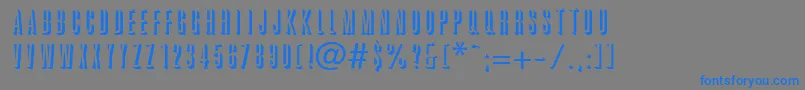 GraphikShadow Font – Blue Fonts on Gray Background