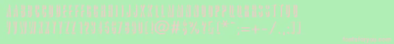 GraphikShadow Font – Pink Fonts on Green Background