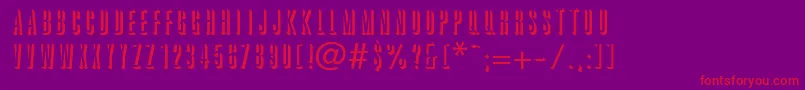 GraphikShadow Font – Red Fonts on Purple Background