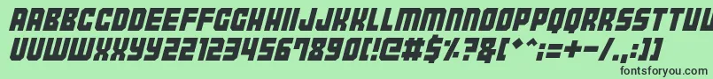 Tokyo2097 Font – Black Fonts on Green Background