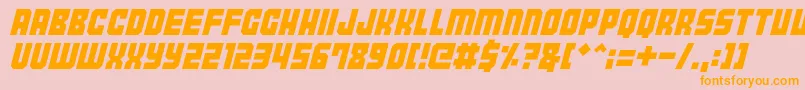 Tokyo2097 Font – Orange Fonts on Pink Background