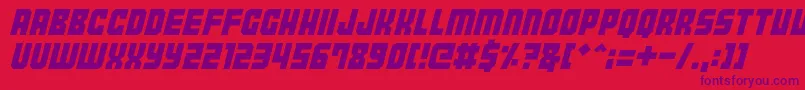 Tokyo2097 Font – Purple Fonts on Red Background