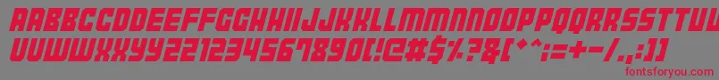 Tokyo2097 Font – Red Fonts on Gray Background