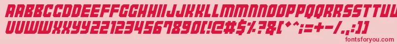 Tokyo2097 Font – Red Fonts on Pink Background