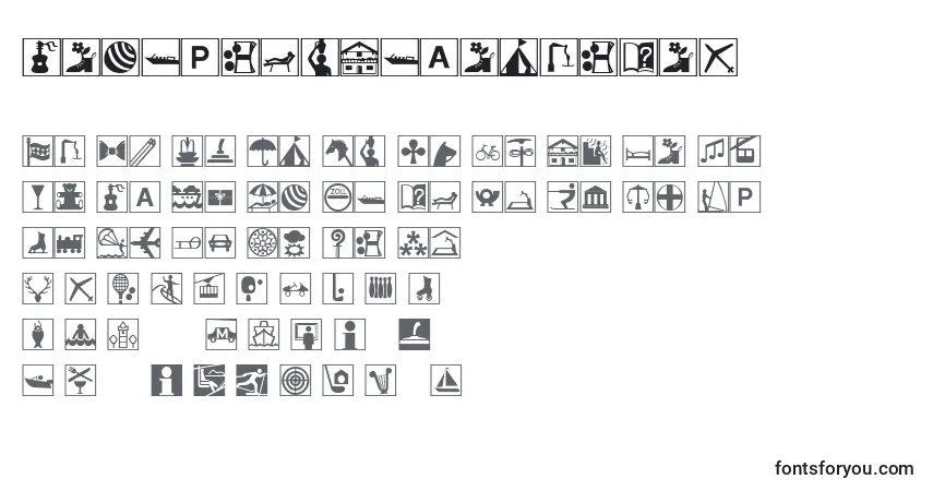 LinotypeHolidayPi2-fontti – aakkoset, numerot, erikoismerkit