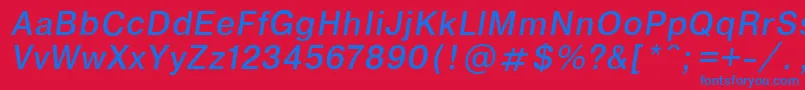 fuente EncyclopaediaItalic.001.001 – Fuentes Azules Sobre Fondo Rojo